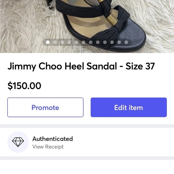 Jimmy Choo SERENA Gladiator Sandals - Size 37 US 6.5 - Picture 13 of 13